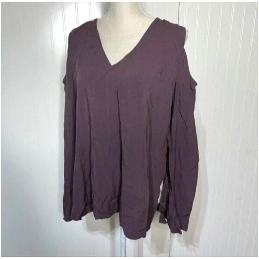 Mustard Seed Cold Should Blouse Size Large Style #SH11549 NWT
